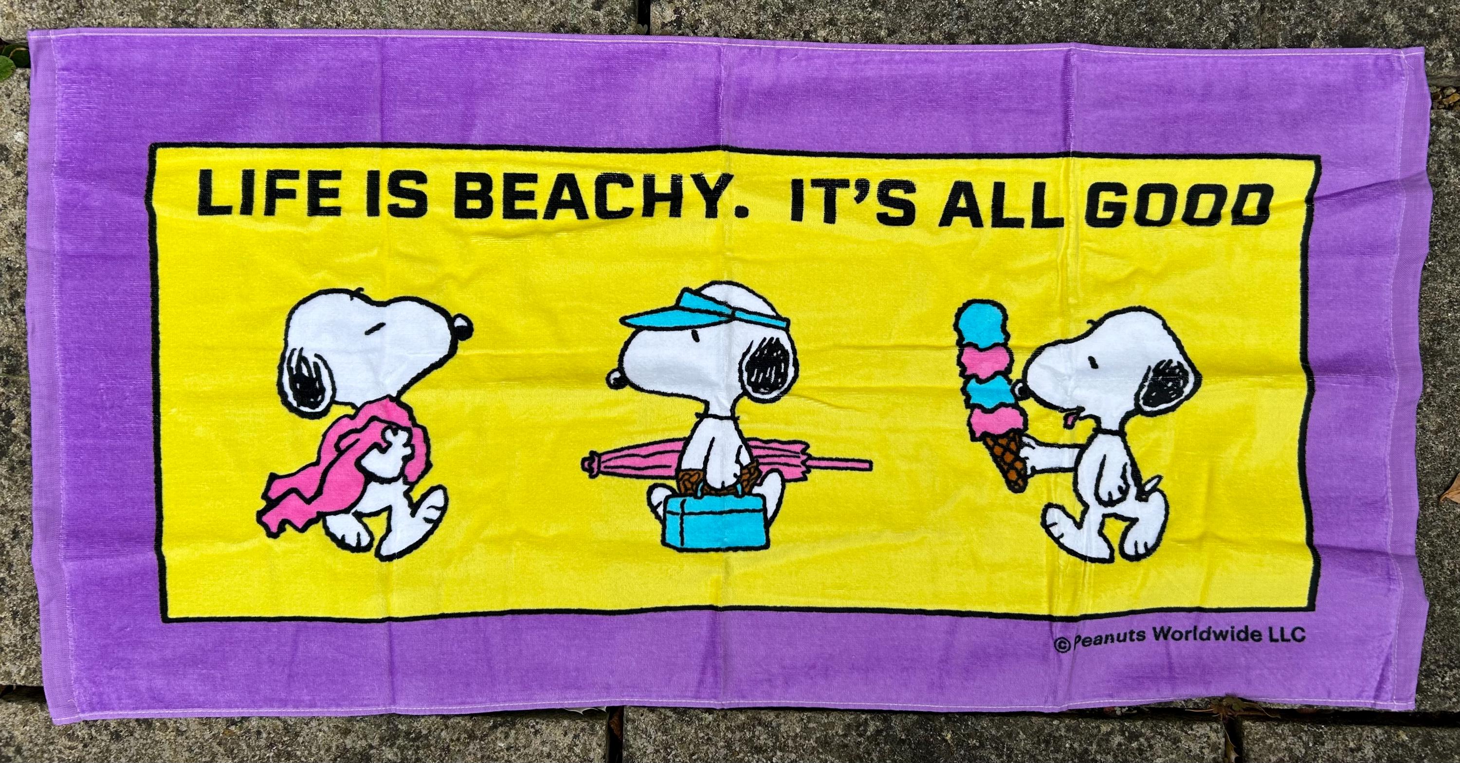 Snoopy & Woodstock Beach Towel (50X100cm)