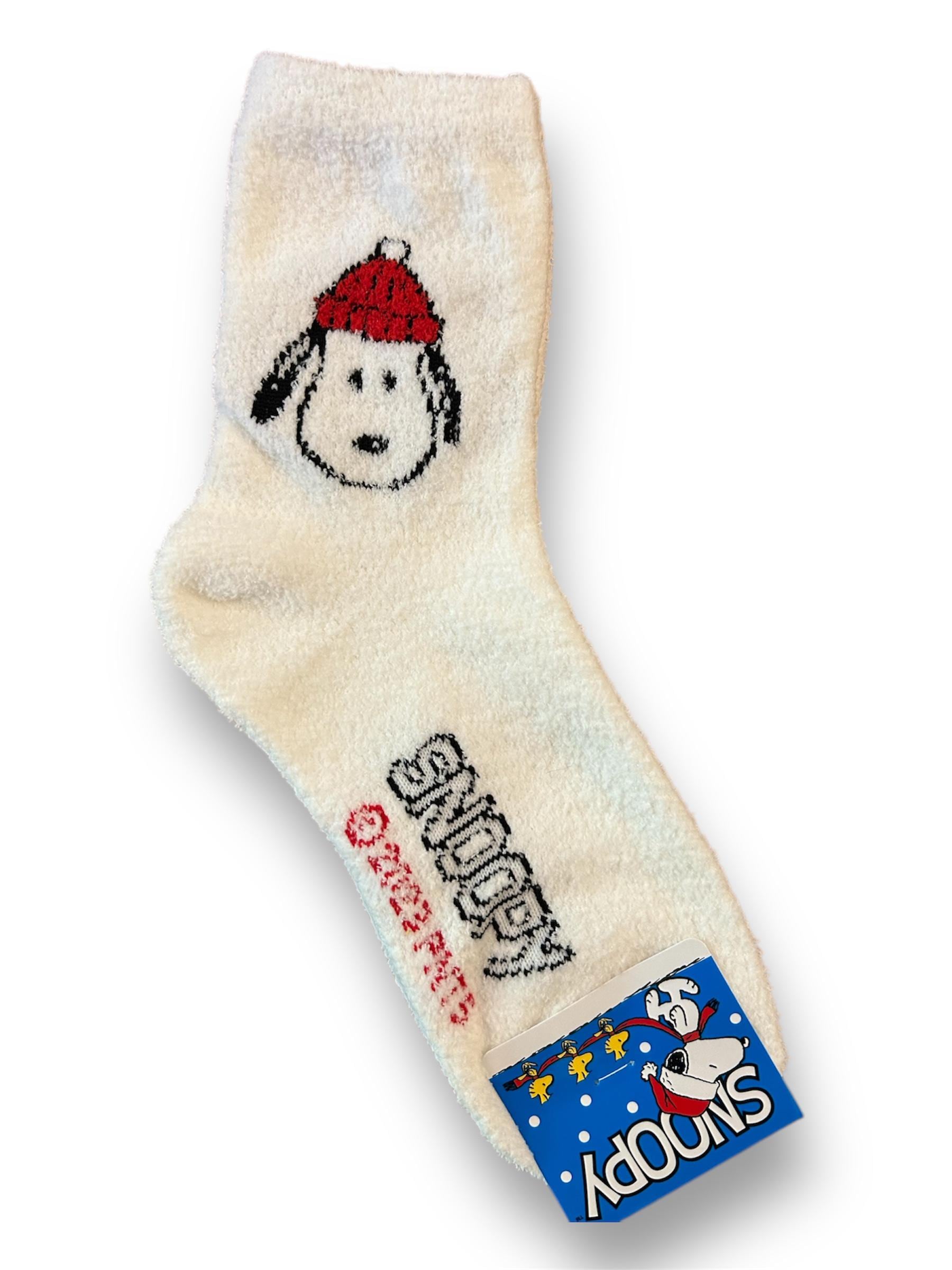 Snoopy fluffy bed socks