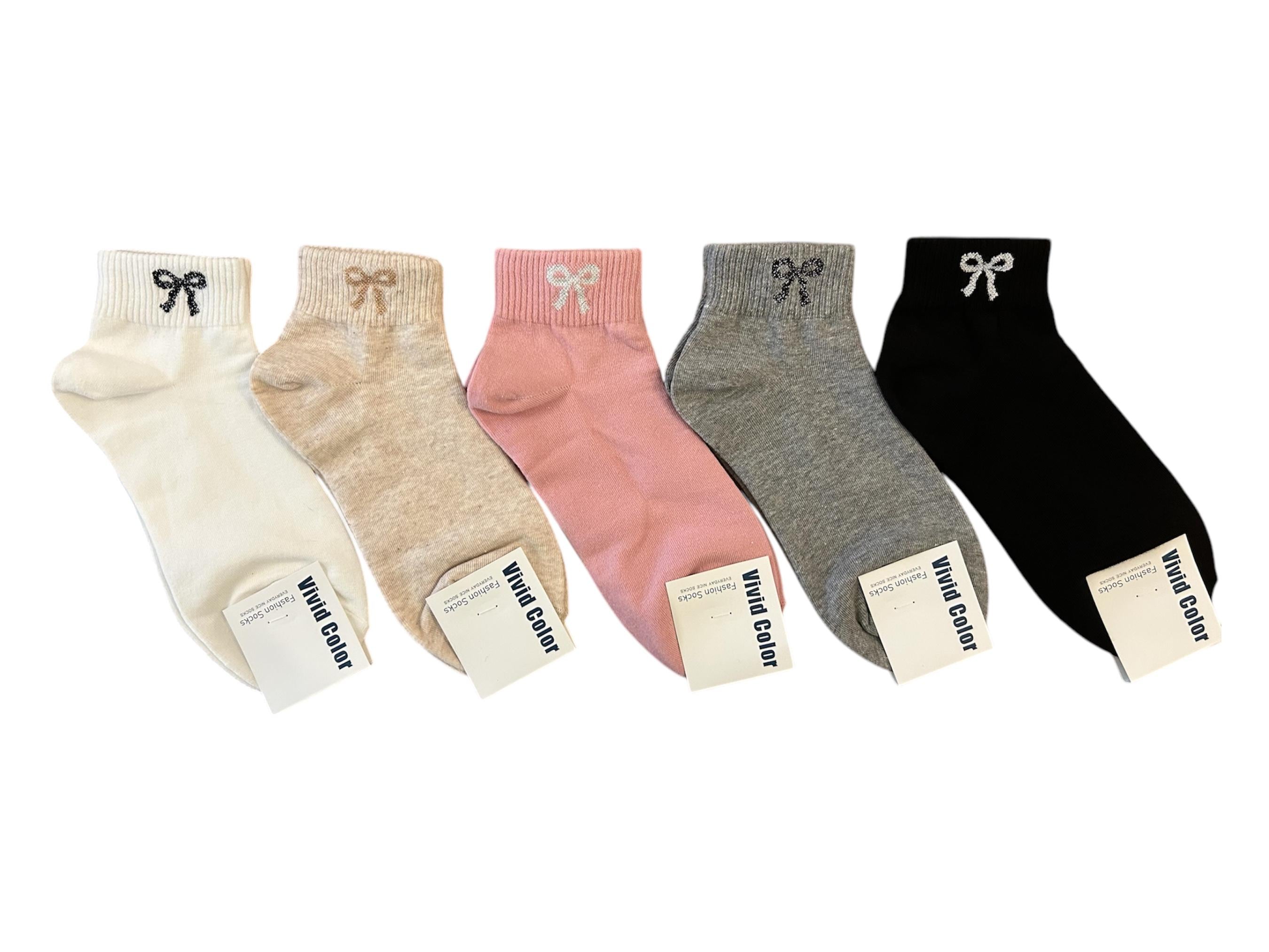 Ribbon Bow Ankle Socks