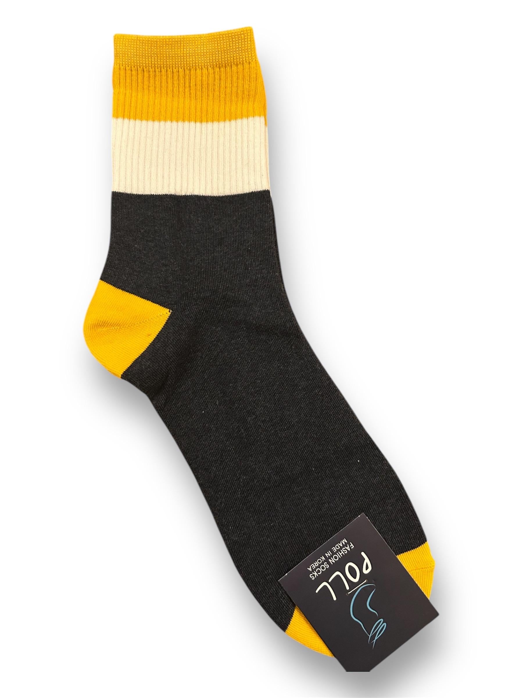 Retro Color Block Men's Socks