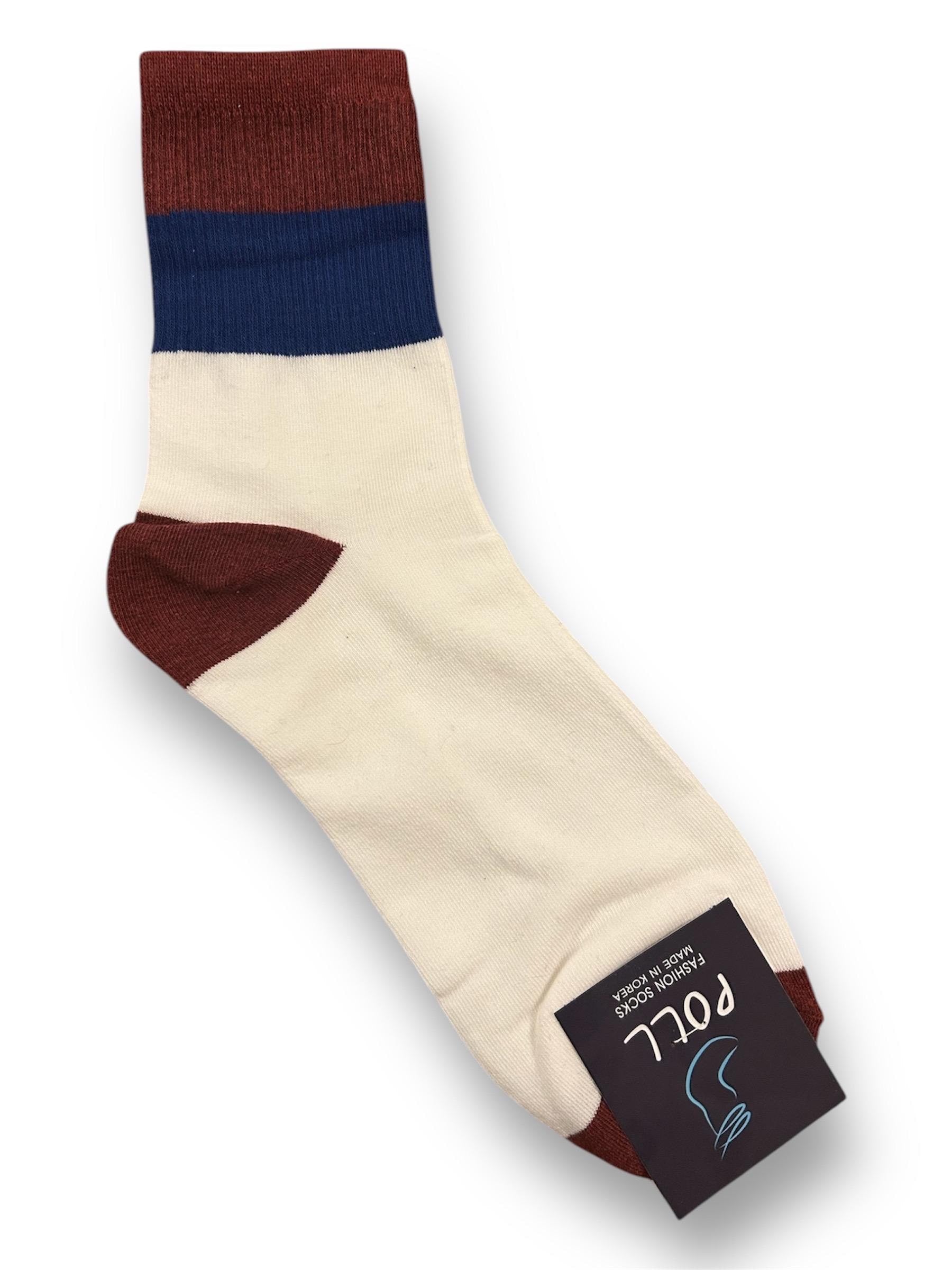 Retro Color Block Men's Socks