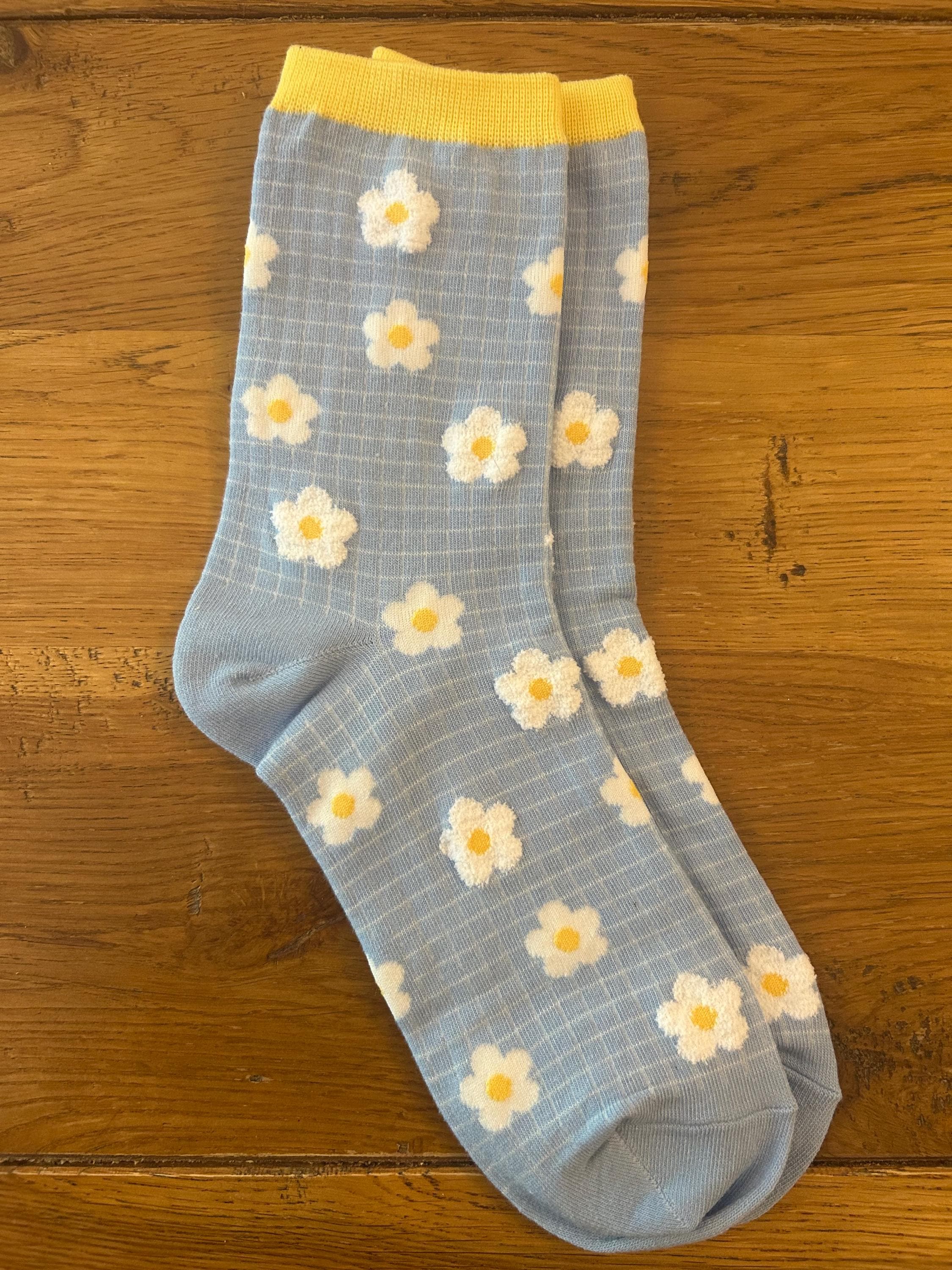 Daisy Checkered Socks