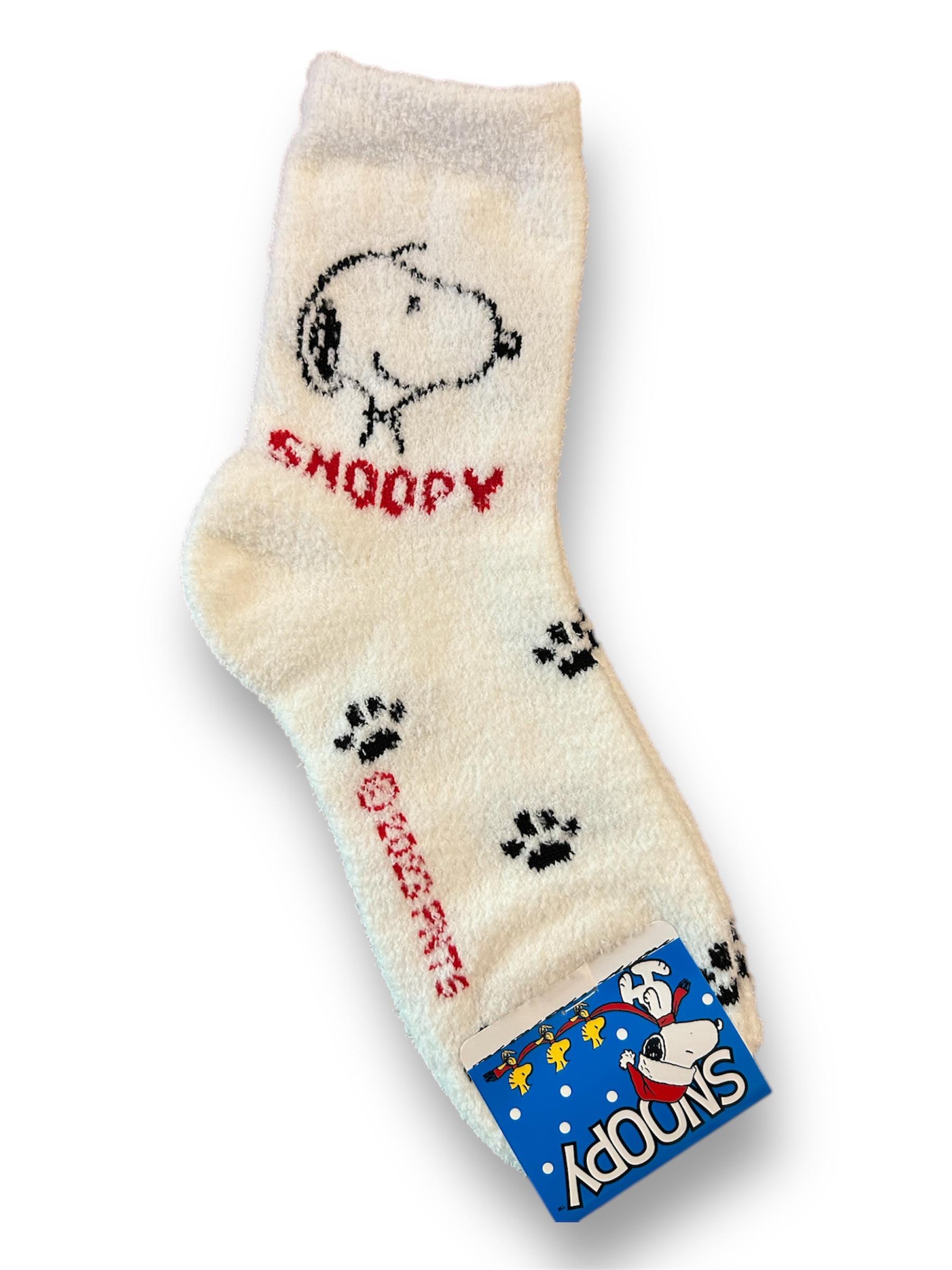 Snoopy fluffy bed socks