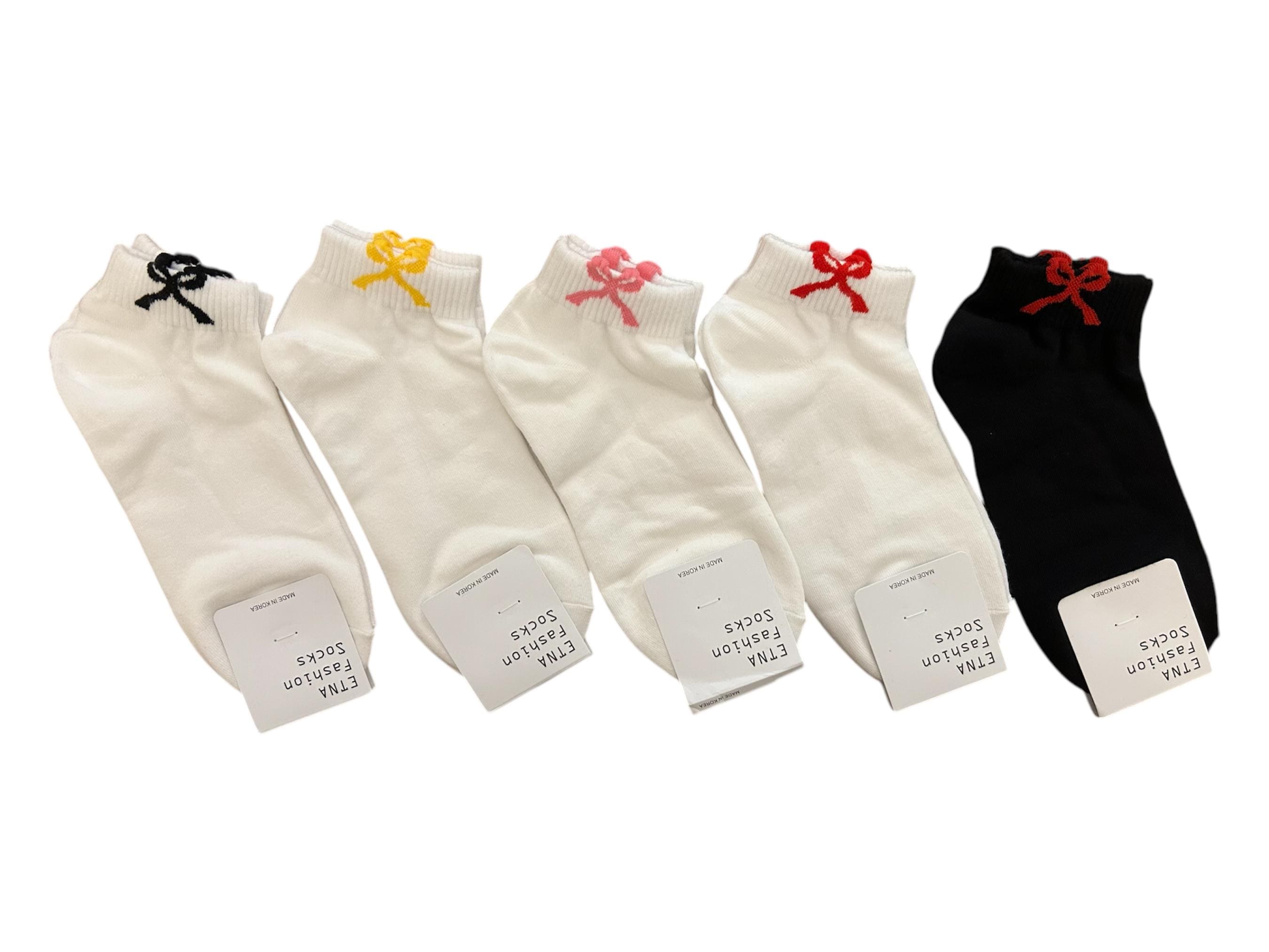Ribbon Bow Ankle Socks