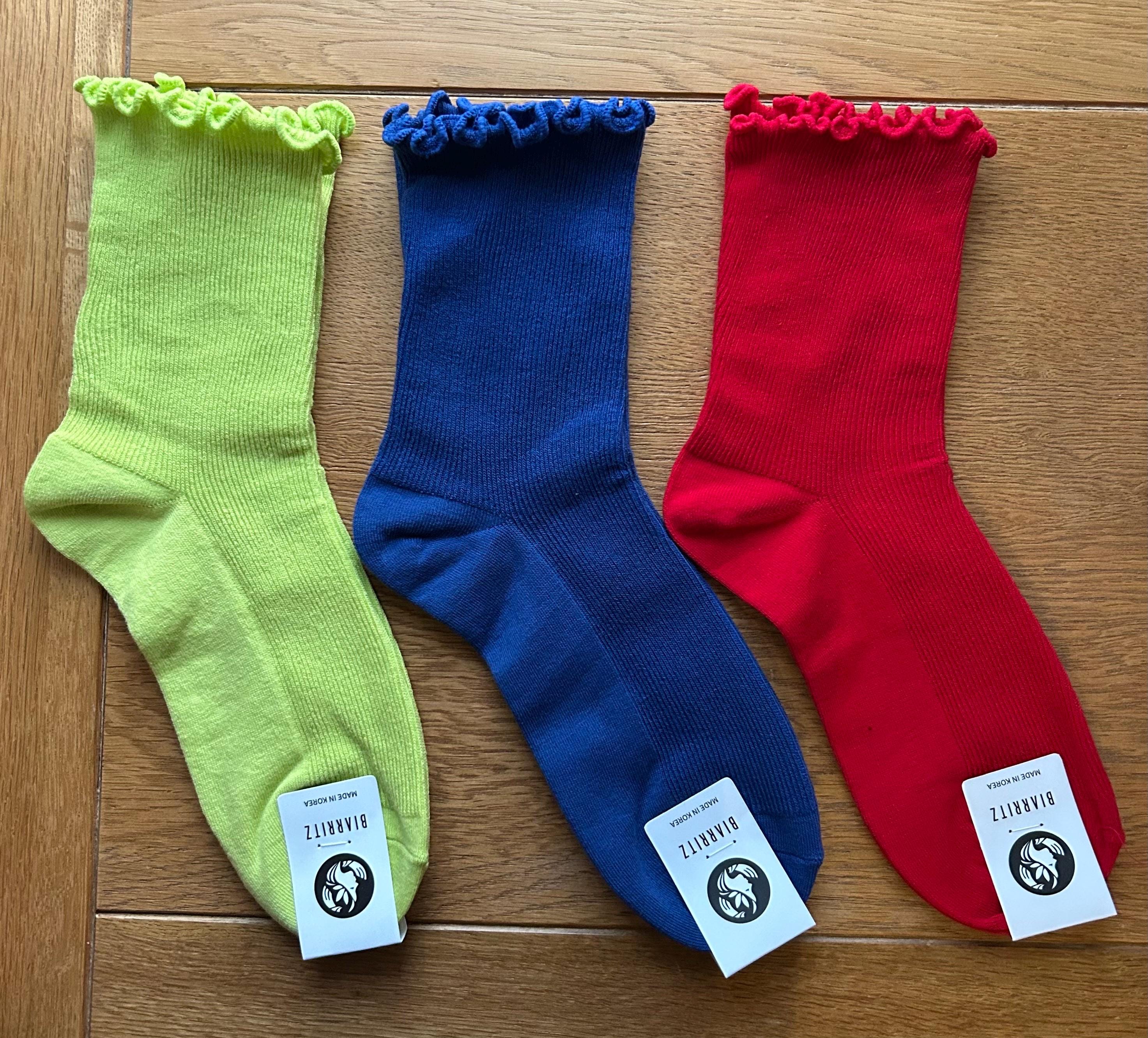 Ribbed Frill Socks