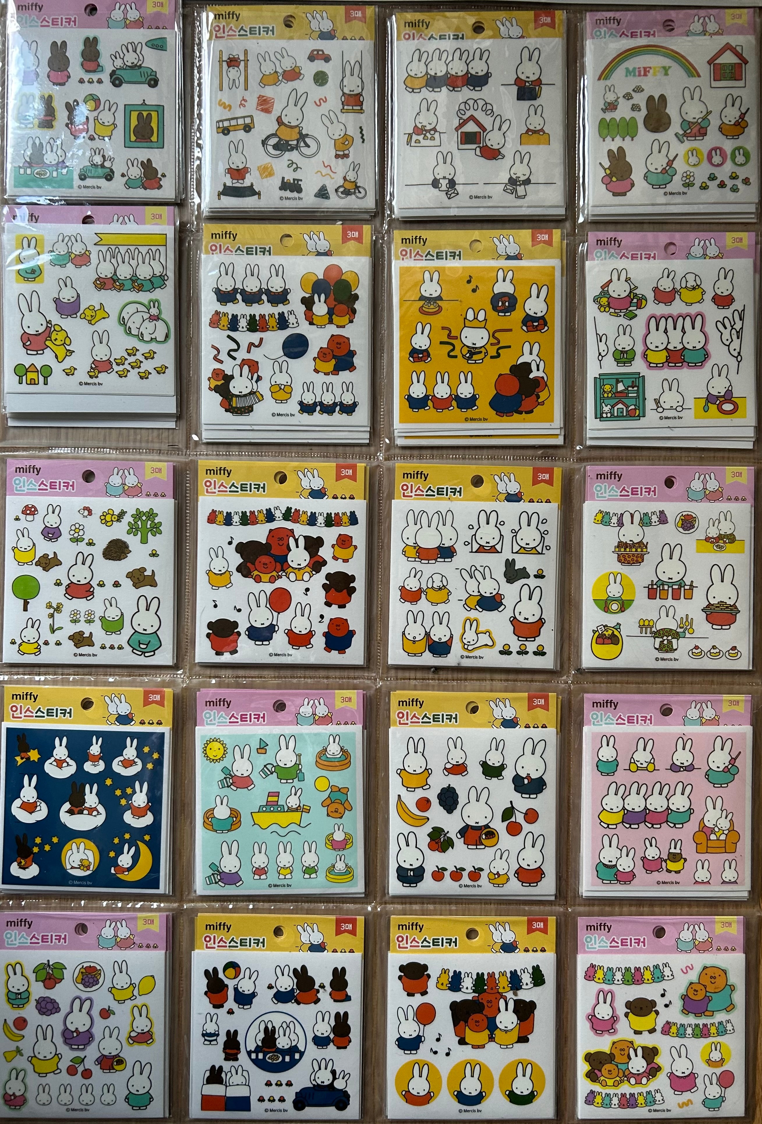 Miffy Bunny Sticker Pack – 3 Identical Stickers
