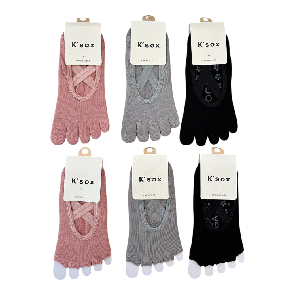 Non-Slip Five-Toe Yoga & Pilates Socks