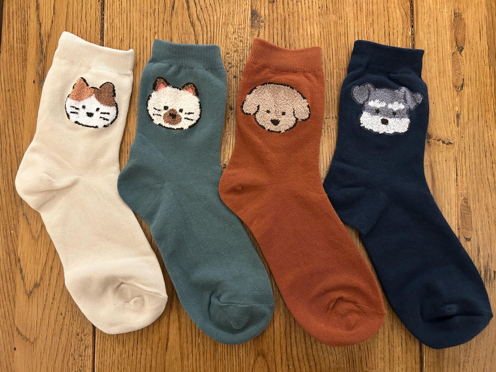 Cat & Dog Designed Socks
