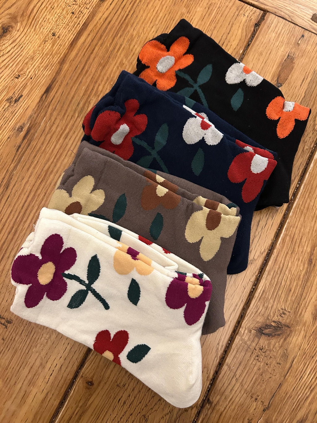 Floral Patterned Socks