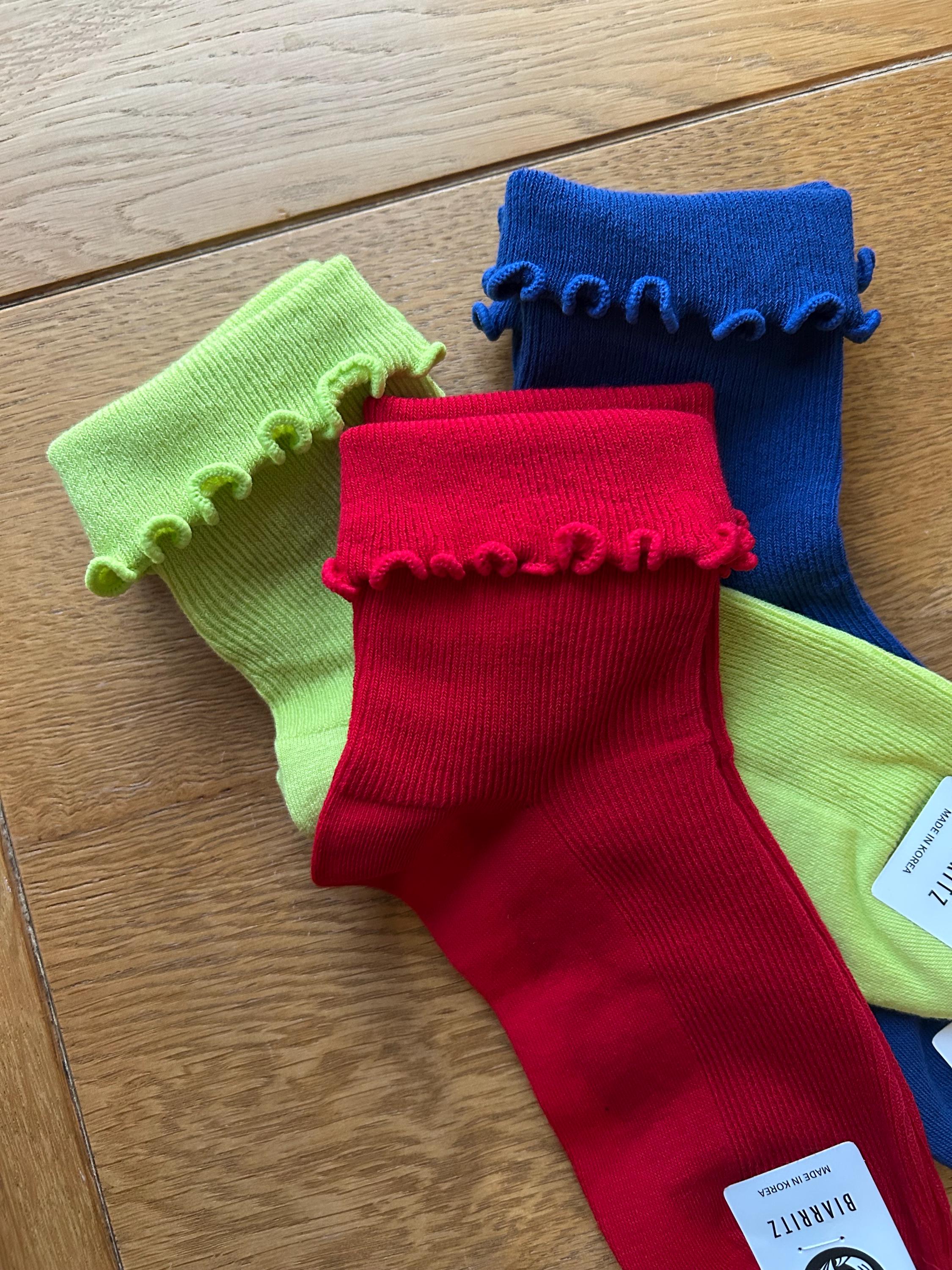 Ribbed Frill Socks