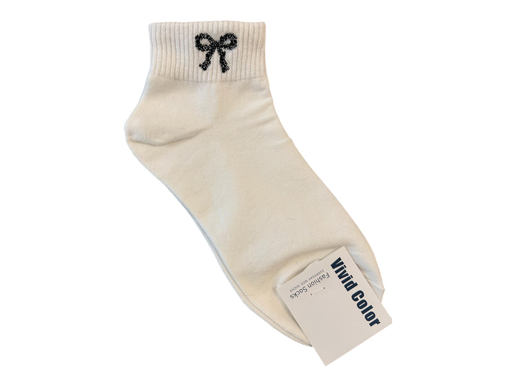 Ribbon Bow Ankle Socks