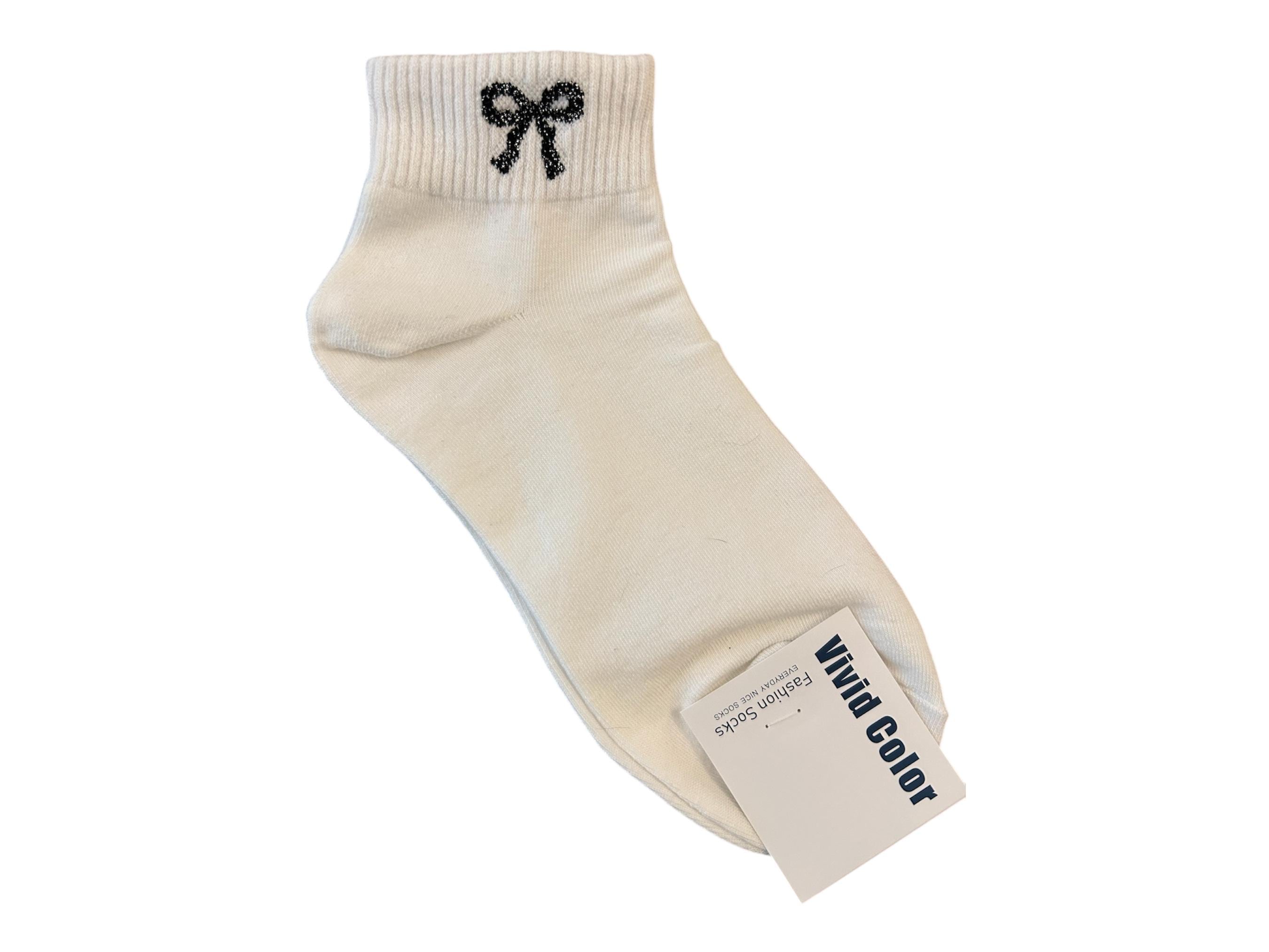Ribbon Bow Ankle Socks