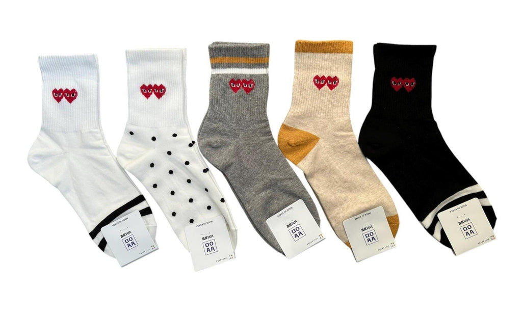 Double Heart Socks