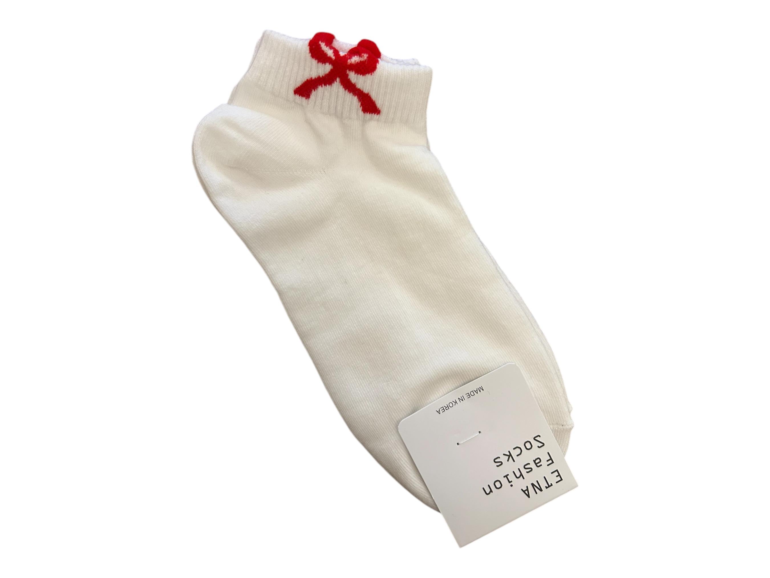 Ribbon Bow Ankle Socks