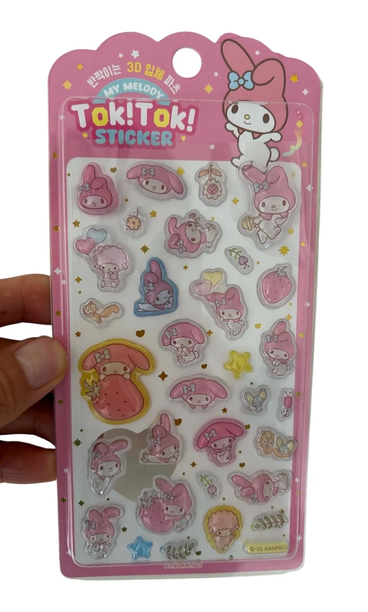 Hello Kitty, Kuromi, My melody, Cinnamoroll, Pochacco Stickers - 3D style