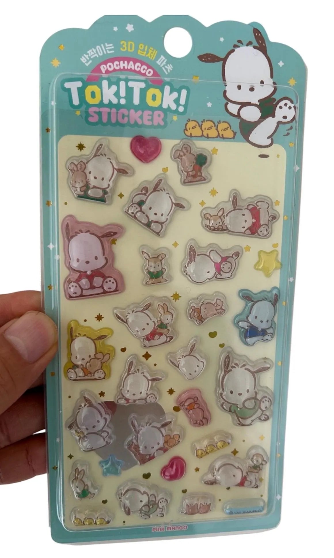 Hello Kitty, Kuromi, My melody, Cinnamoroll, Pochacco Stickers - 3D style